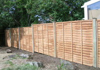 Standard overlap fence panels